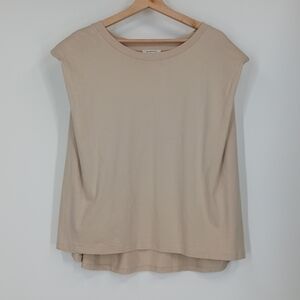 Aritzia Sleeveless Tank Top in Light Beige